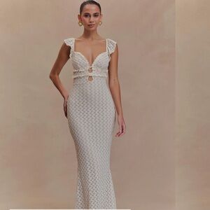 Meshki Ezra Dress in Ivory